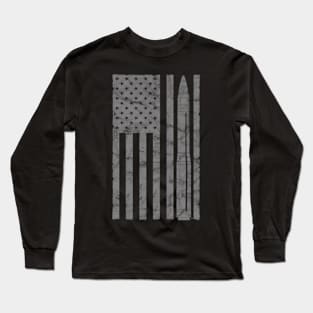 Minute Iii Icbm Missile Flag Af Missileer Long Sleeve T-Shirt